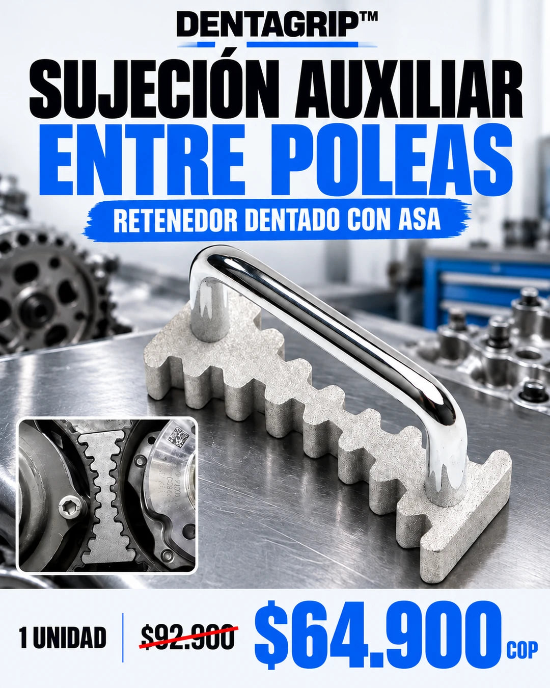 DENTAGRIP™ · Sujeción auxiliar entre poleas