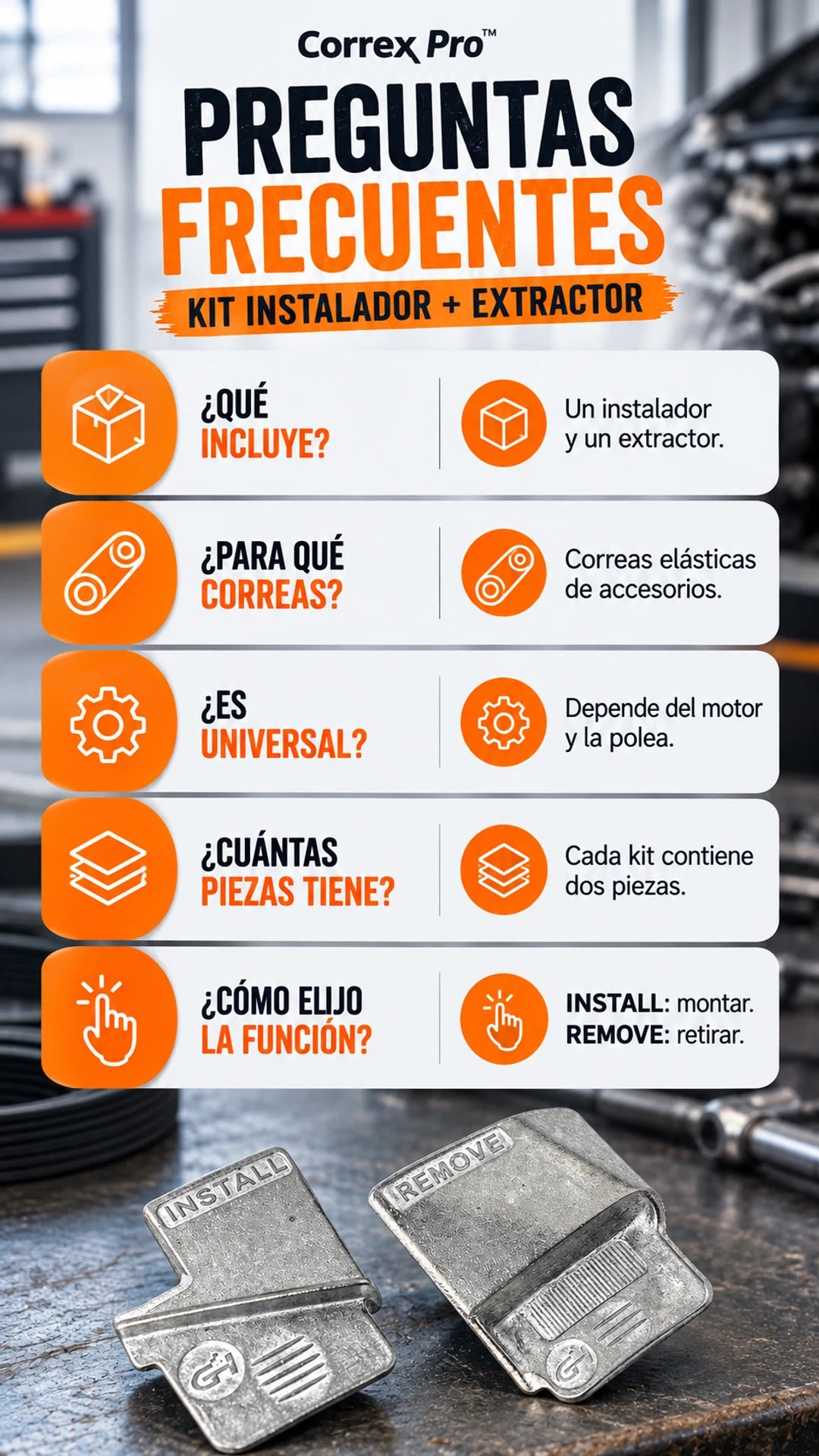 Preguntas frecuentes · Correx Pro™